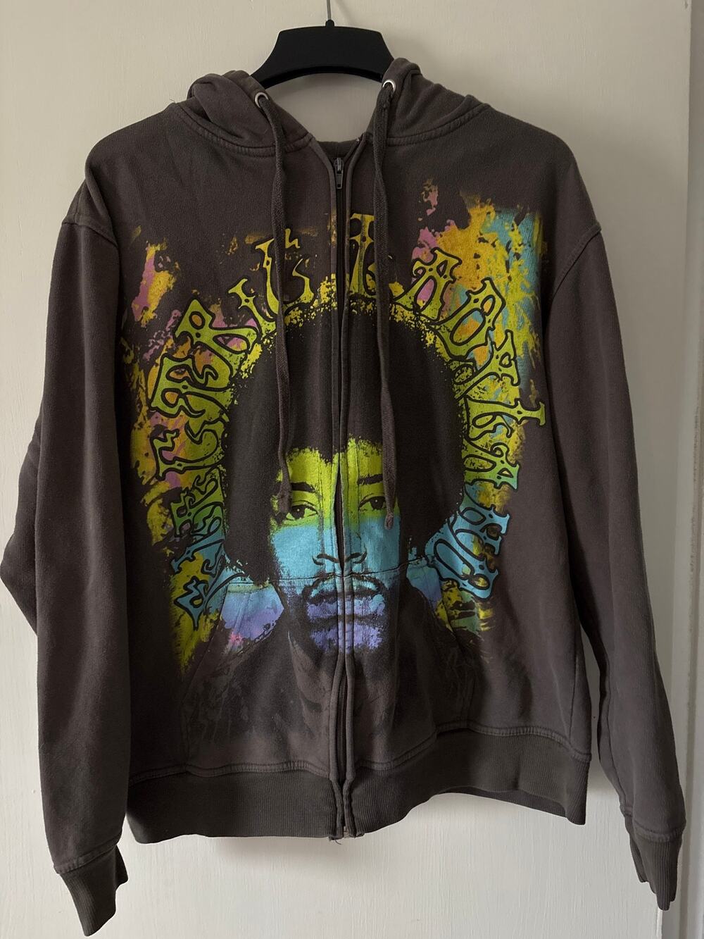 Stone Free 2009 Jimi Hendrix Electric Ladyland Full Zip Hoodie Sweatshirt XXL